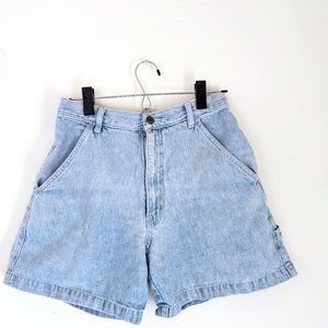 Vintage Bill Blass High Waisted Jean Shorts Light Denim Wash 27W